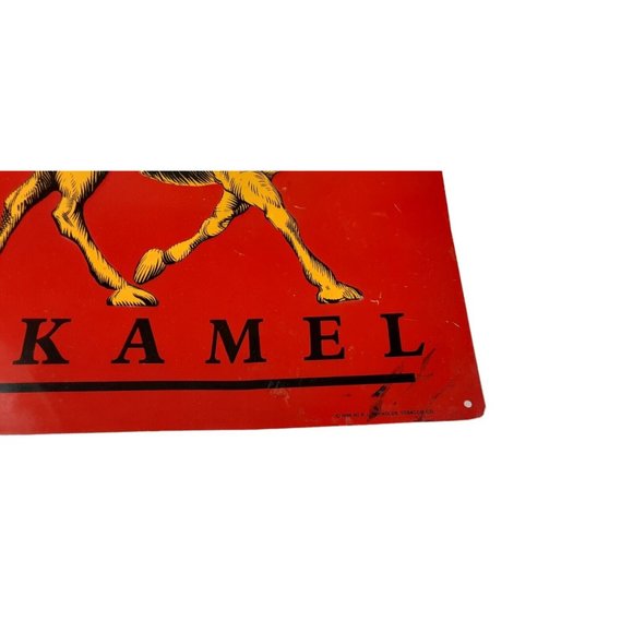 Vintage Cigarette Red Smoke Kamel Tin Sign R J Reynolds Tobacco Company … - Picture 7 of 9